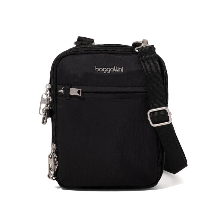Baggallini Cross-Body Bag Black Baggallini Securtex Anti-Theft Mini Everything Crossbody Bag