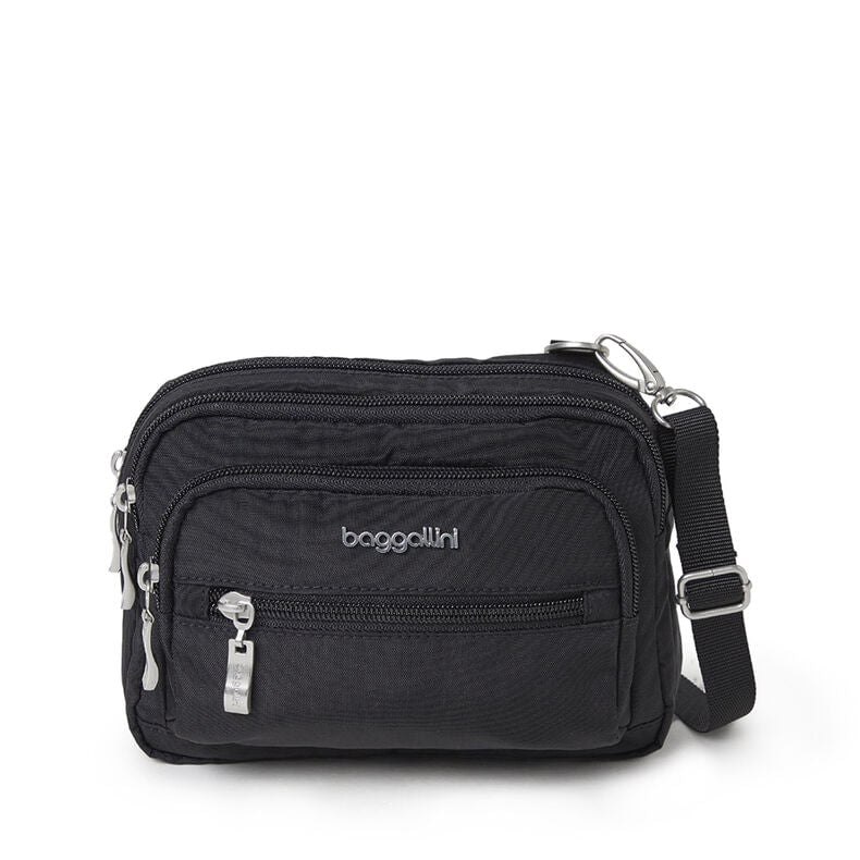 Baggallini Cross-Body Bag Black Baggallini Triple Zip Bagg