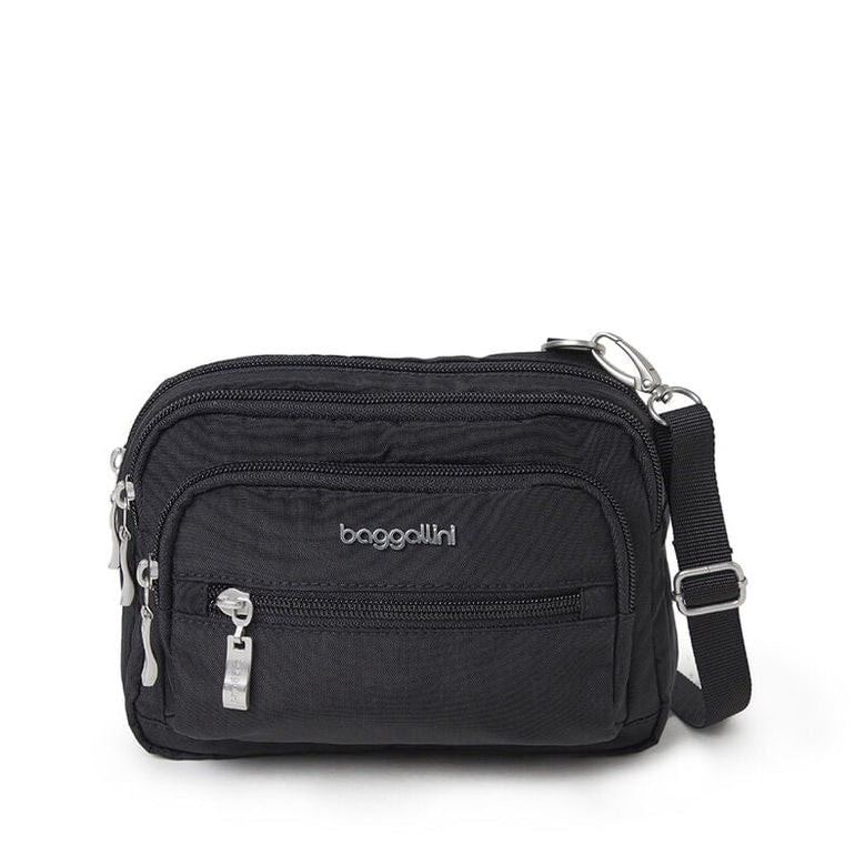 Baggallini Cross-Body Bag Black Baggallini Triple Zip Bagg