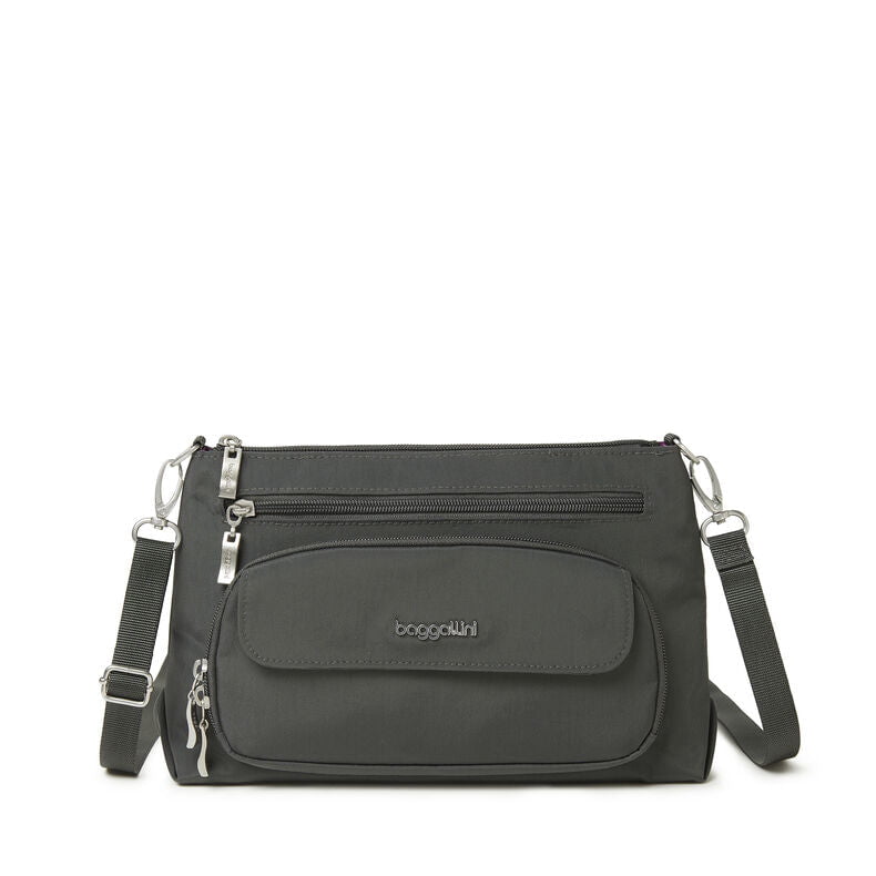 Baggallini Cross-Body Bag Charcoal Baggallini Legacy Original RFID Everyday Crossbody Bag