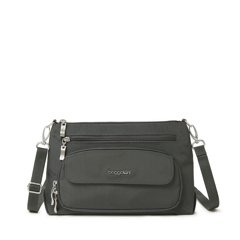 Baggallini Cross-Body Bag Charcoal Baggallini Legacy Original RFID Everyday Crossbody Bag