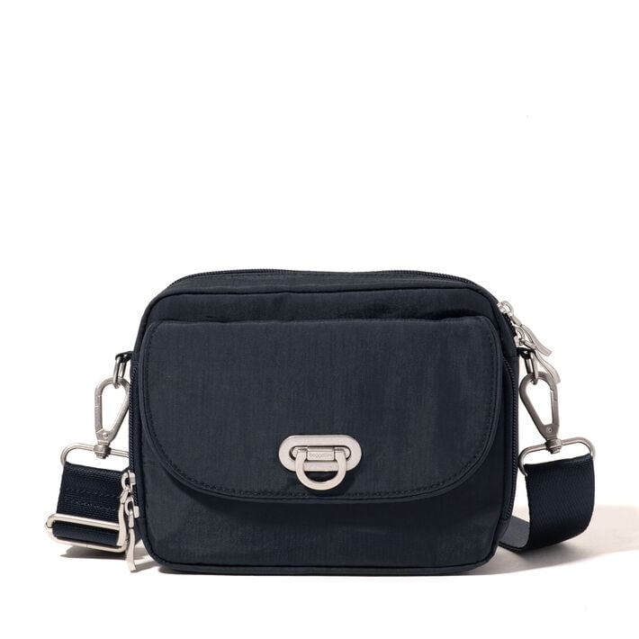 Baggallini Cross-Body Bag French Navy Baggallini Coastal Flip Lock Camera Bag Crossbody