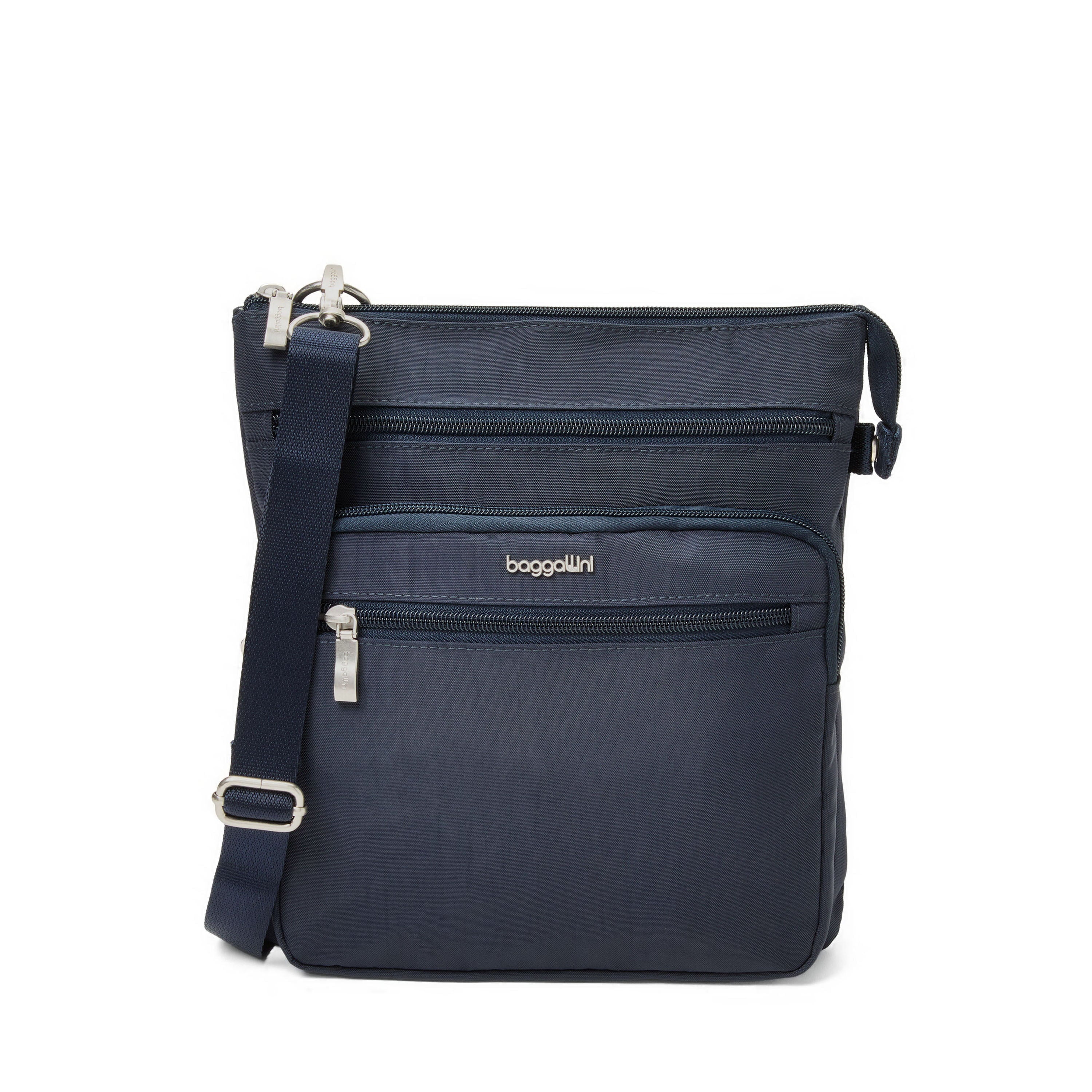 Baggallini Cross-Body Bag French Navy Baggallini Out And About Crossbody