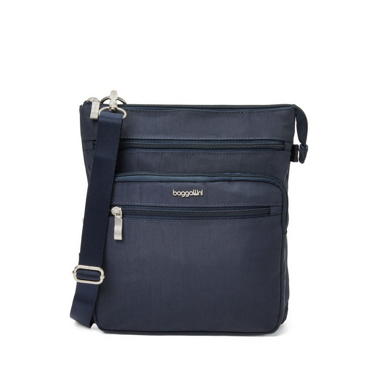 Baggallini Cross-Body Bag French Navy Baggallini Out And About Crossbody