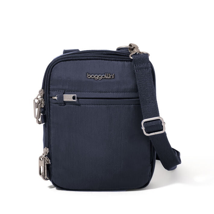 Baggallini Cross-Body Bag French Navy Baggallini Securtex Anti-Theft Mini Everything Crossbody Bag