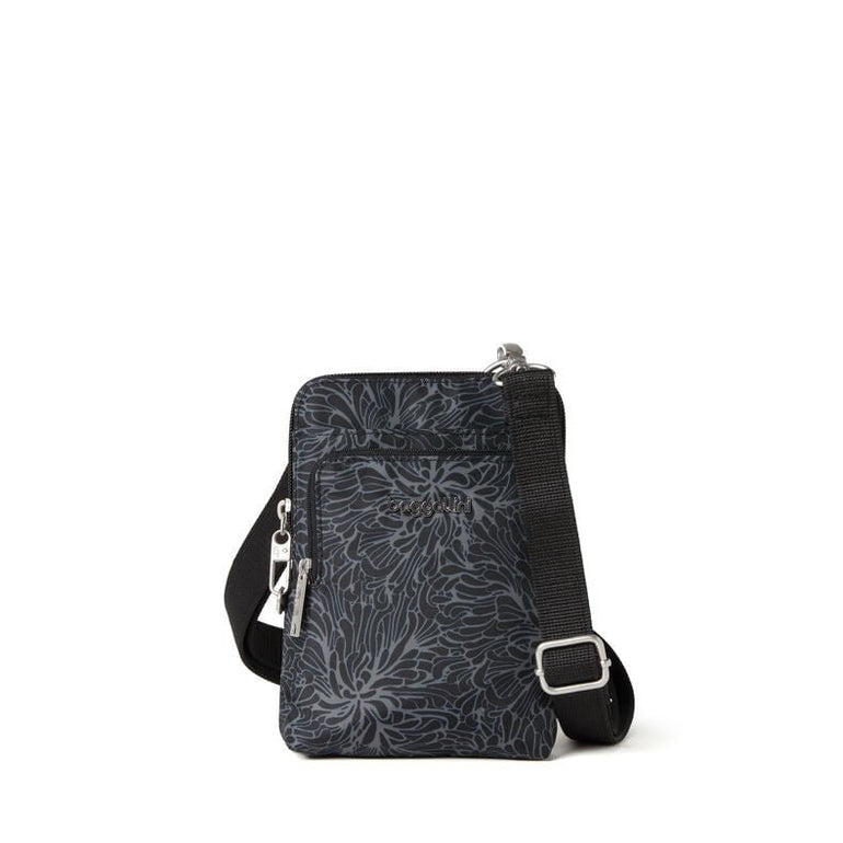 Baggallini Cross-Body Bag Midnight Blossom Baggallini Securtex Anti-Theft Activity Crossbody Bag