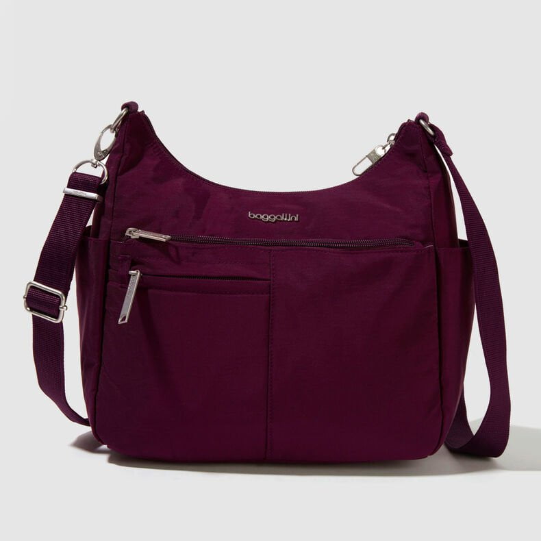 Baggallini Cross-Body Bag Mulberry Baggallini Anti-Theft Free Time Crossbody Bag