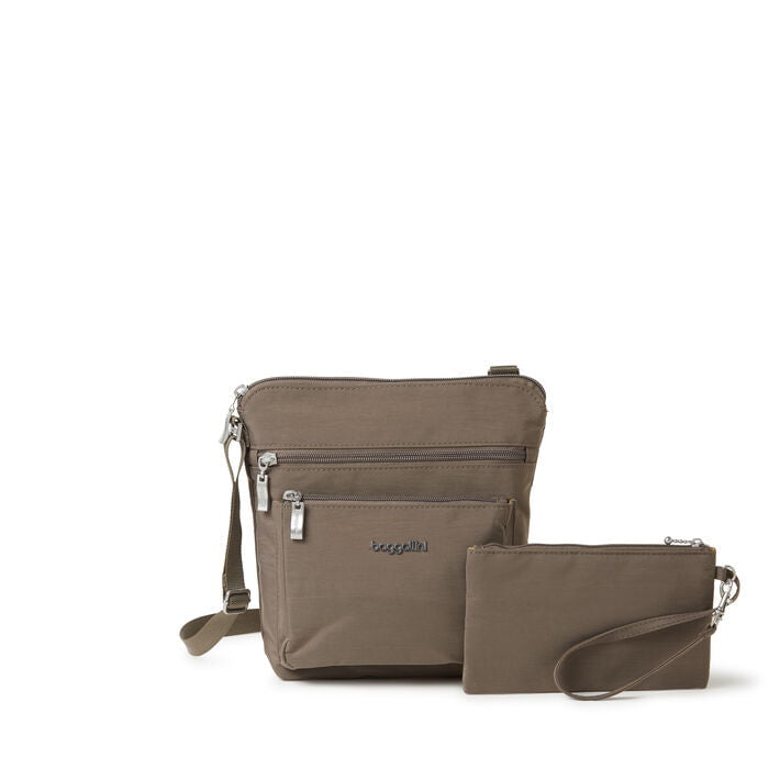 Baggallini Cross-Body Bag Portobello Baggallini Pocket Crossbody With RFID