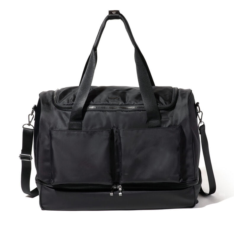 Baggallini Duffles Black Twill Baggallini Deluxe Fifth Avenue Weekender