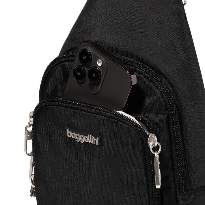 Baggallini Sling Bag Baggallini Securtex Anti-Theft Daytripper Sling