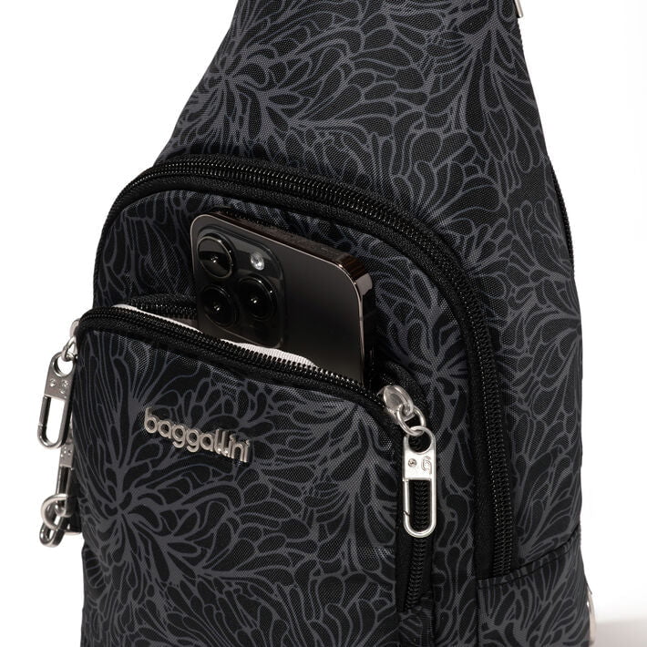 Baggallini Sling Bag Baggallini Securtex Anti-Theft Daytripper Sling