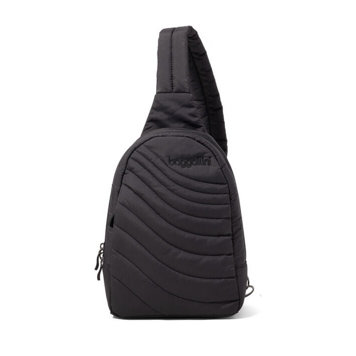 Baggallini Sling Bag Black Wave Puff Baggallini Set Wave Sling