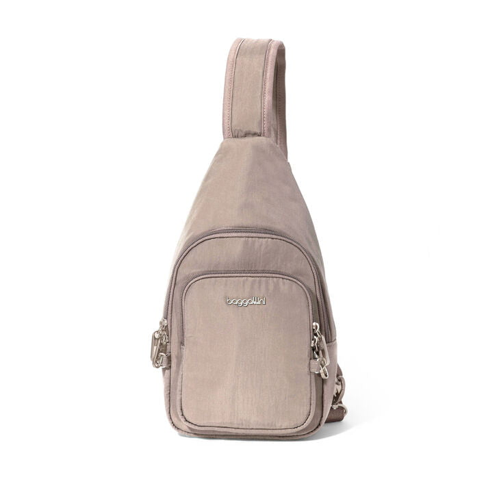 Baggallini Sling Bag Moonrock Baggallini Securtex Anti-Theft Daytripper Sling