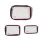 Baggallini Travel Accessories Mulberry Baggallini Clear Travel Pouches