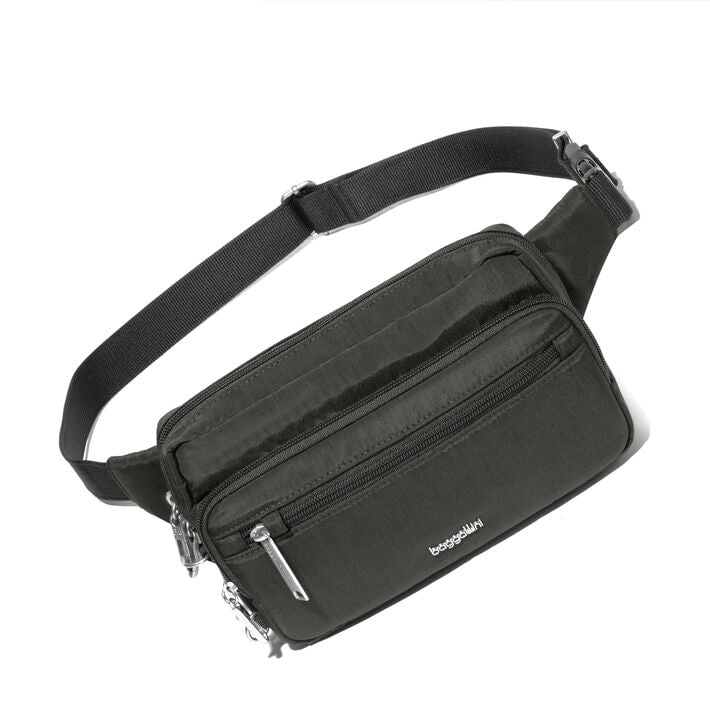 Baggallini Waist Pouches Charcoal Baggallini Securtex Anti-Theft Belt Bag Sling