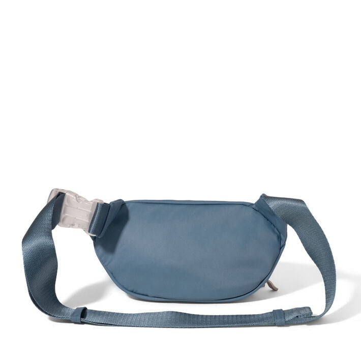 Baggallini Waist Pouches Cornflower Twill Baggallini On The Go Belt Bag Waist Pack - Cornflower Twill