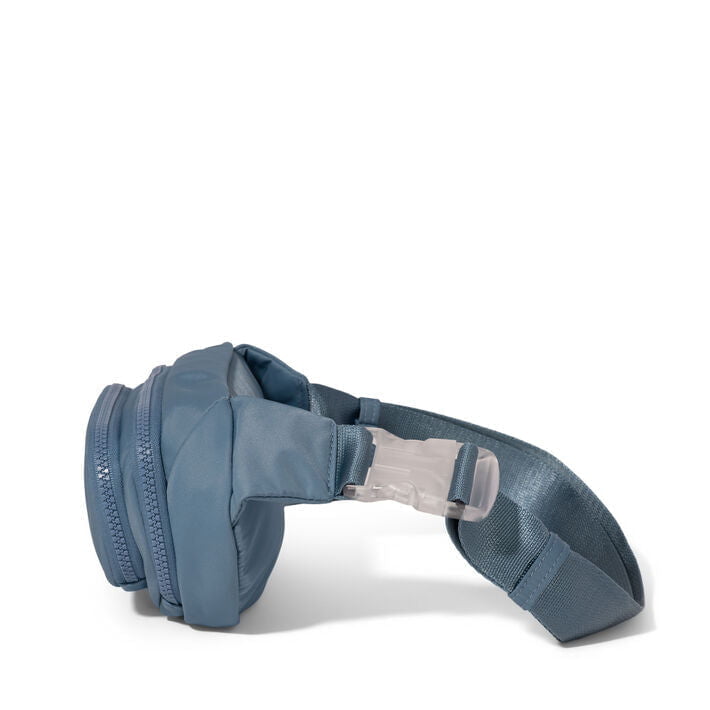 Baggallini Waist Pouches Cornflower Twill Baggallini On The Go Belt Bag Waist Pack - Cornflower Twill