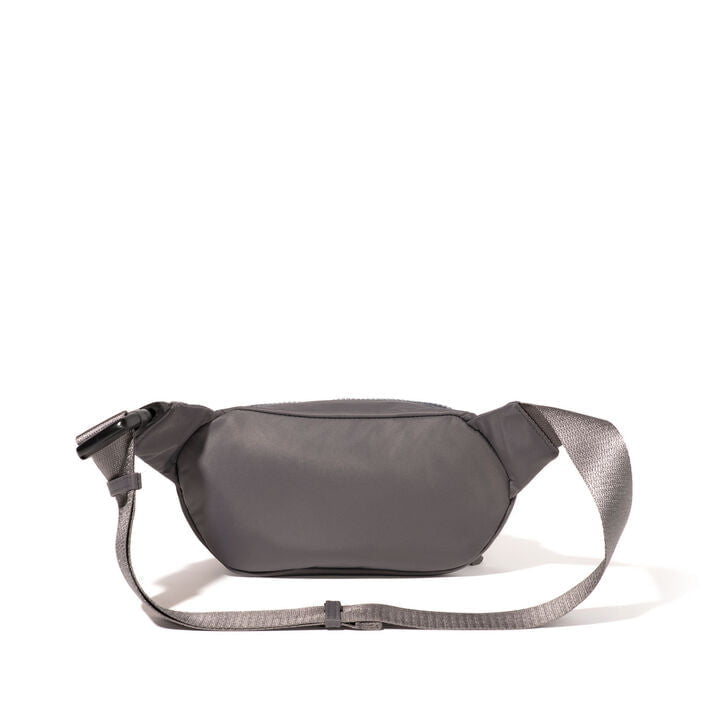 Baggallini Waist Pouches Smoke Twill Baggallini On The Go Belt Bag Waist Pack - Smoke Twill