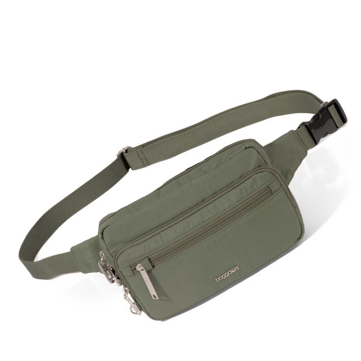 Baggallini Waist Pouches Thyme Baggallini Securtex Anti-Theft Belt Bag Sling