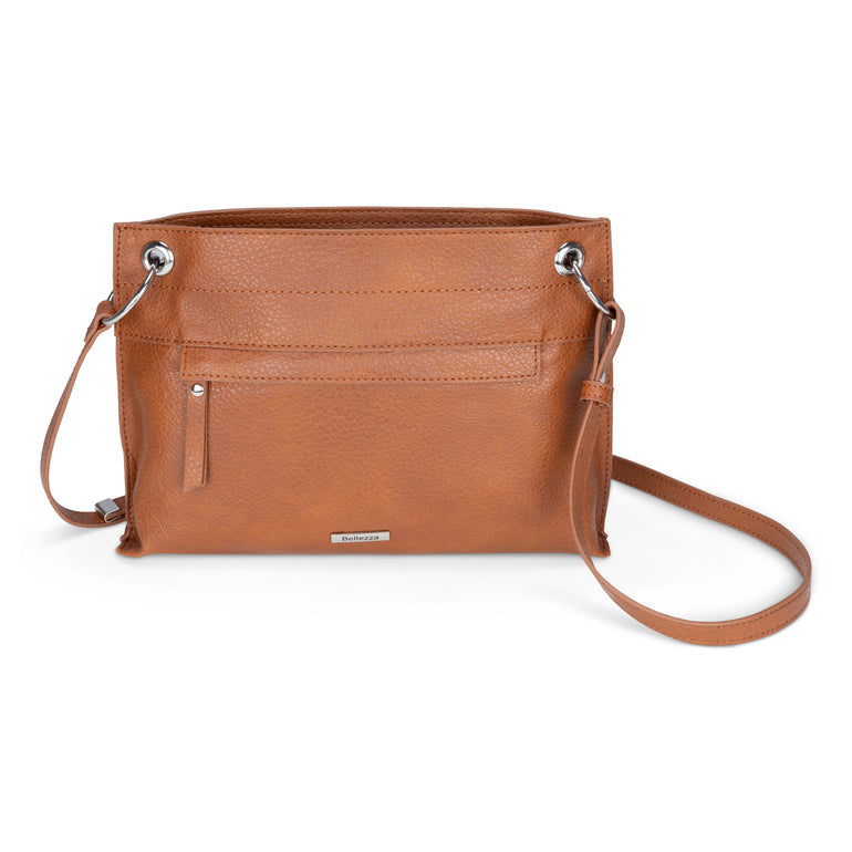 Bellezza Cross-Body Bag Cognac Bellezza East/West Cross Body Bag