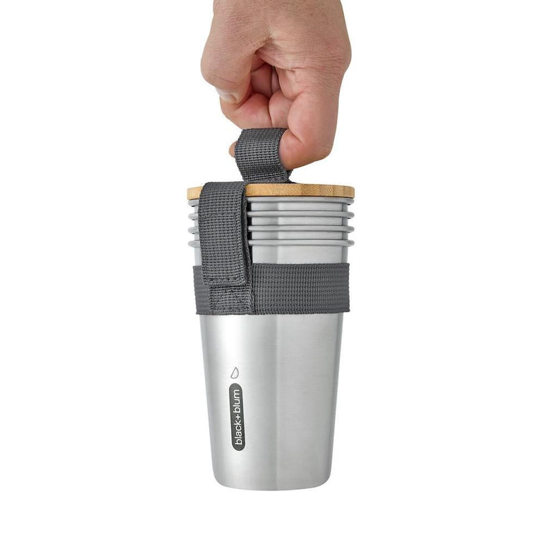 Black + Blum Travel Accessories Grey Black + Blum Picnic Cup Set of 4 - 500ml