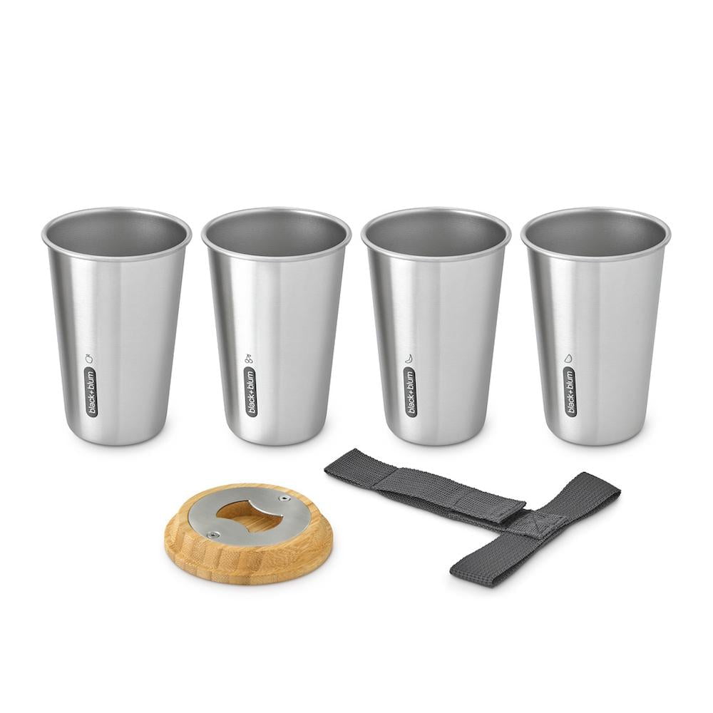 Black + Blum Travel Accessories Grey Black + Blum Picnic Cup Set of 4 - 500ml