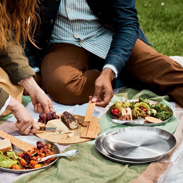 Black + Blum Travel Accessories Grey Black + Blum Picnic Plate Set of 4