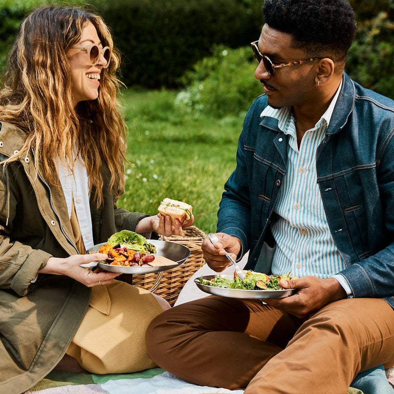 Black + Blum Travel Accessories Grey Black + Blum Picnic Plate Set of 4