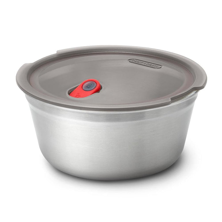 Black + Blum Travel Accessories Grey/Red Black + Blum Steel Food Bowl - Large