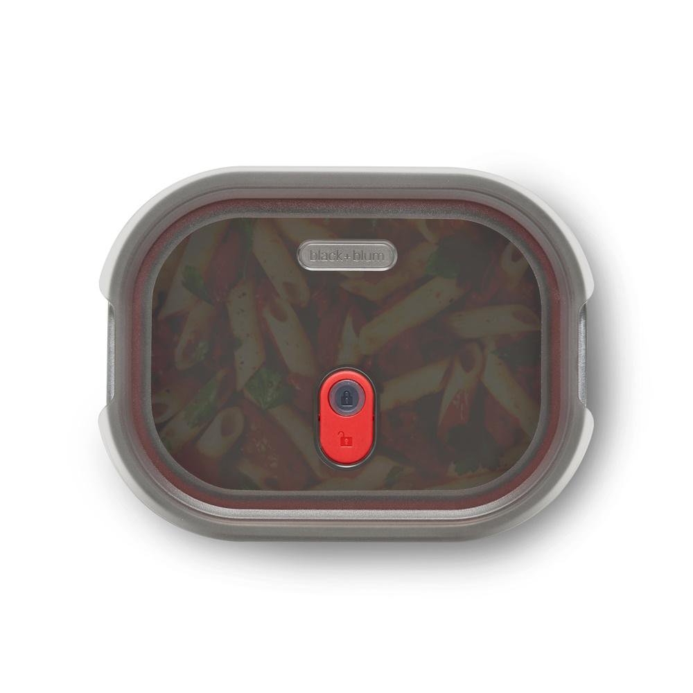 Black + Blum Travel Accessories Grey/Red Black + Blum Steel Food Box - Medium