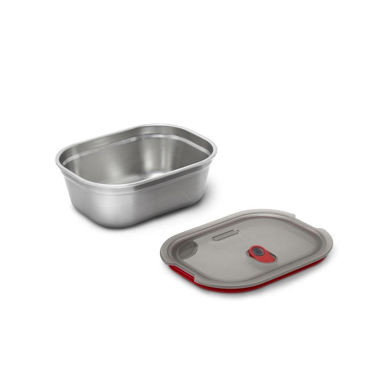 Black + Blum Travel Accessories Grey/Red Black + Blum Steel Food Box - Small