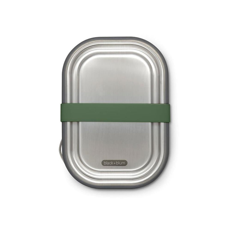 Black + Blum Travel Accessories Olive Black + Blum Stainless Steel Lunch Box - 1L