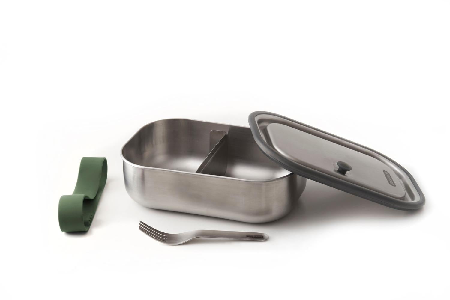 Black + Blum Travel Accessories Olive Black + Blum Stainless Steel Lunch Box - 1L