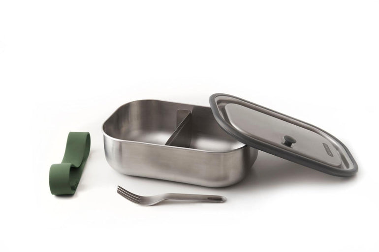 Black + Blum Travel Accessories Olive Black + Blum Stainless Steel Lunch Box - 1L