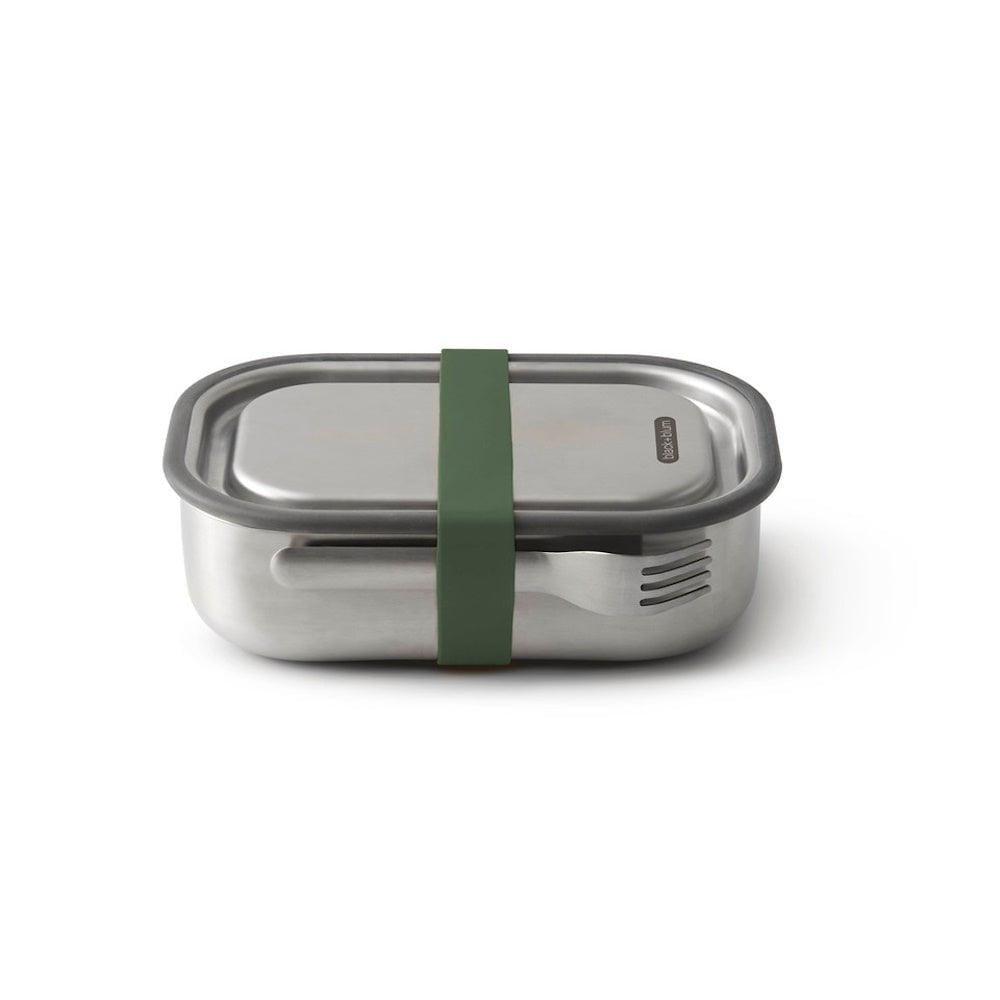 Black + Blum Travel Accessories Olive Black + Blum Stainless Steel Lunch Box - 1L