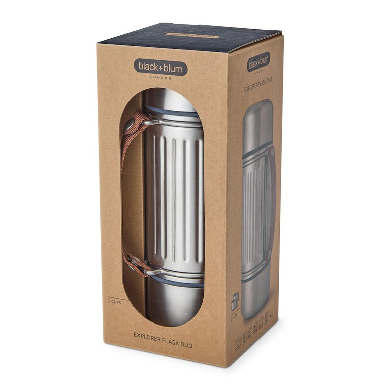 Black + Blum Water Bottles Grey Black + Blum Explorer Flask Duo 1L