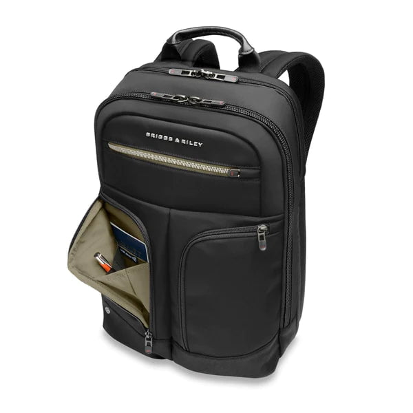 Briggs & Riley Backpacks Black Briggs & Riley HTA Medium Slim Expandable Backpack