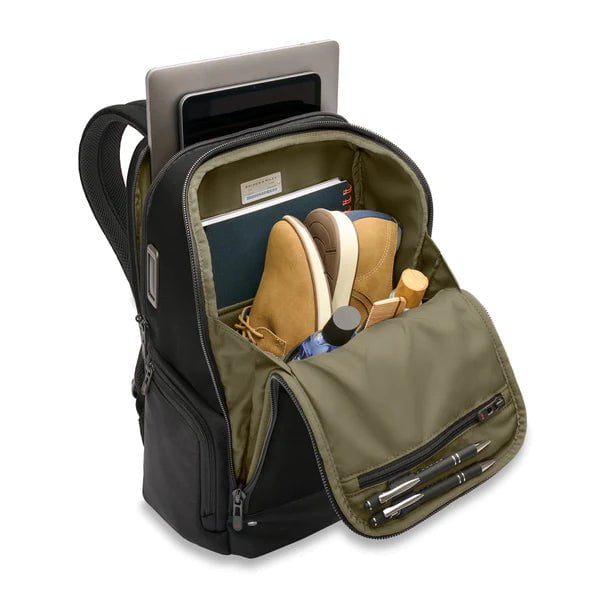 Briggs & Riley Backpacks Black Briggs & Riley HTA Medium Widemouth Backpack