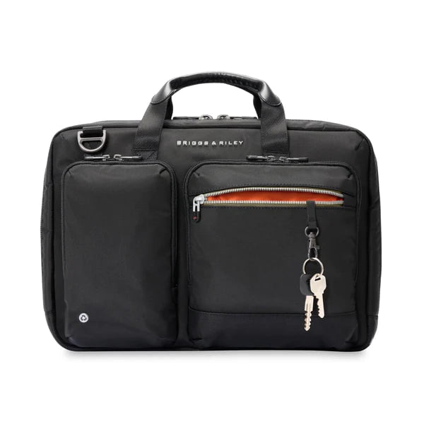 Briggs & Riley Briefcases Black Briggs & Riley HTA Medium Slim Expandable Brief