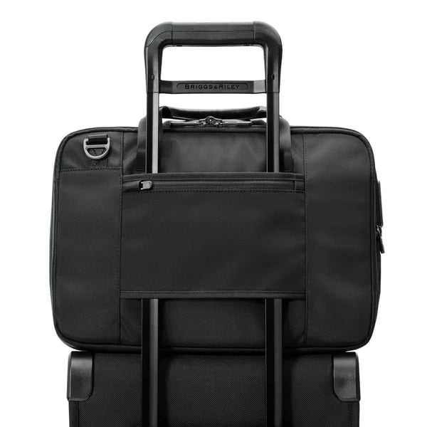 Briggs & Riley Briefcases Black Briggs & Riley HTA Medium Slim Expandable Brief