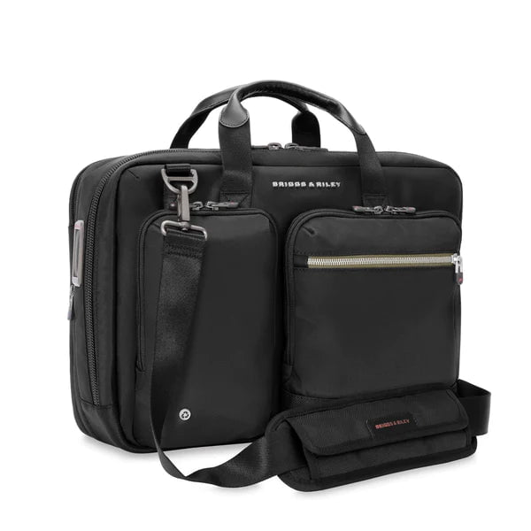 Briggs & Riley Briefcases Black Briggs & Riley HTA Medium Slim Expandable Brief