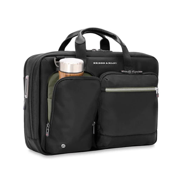Briggs & Riley Briefcases Black Briggs & Riley HTA Medium Slim Expandable Brief