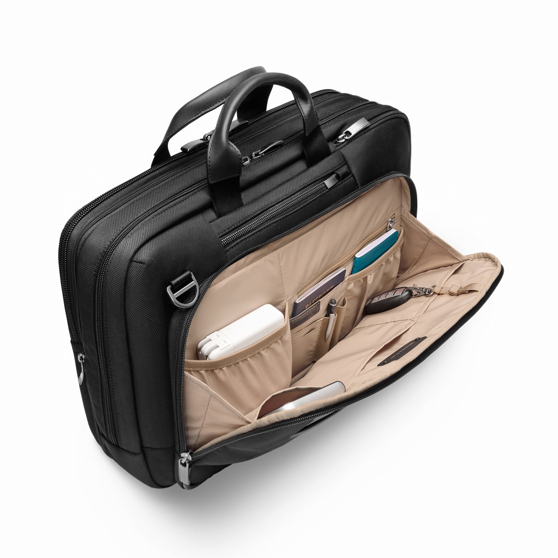 Briggs & Riley Briefcases Black Briggs & Riley @work 2.0 Large Expandable Brief