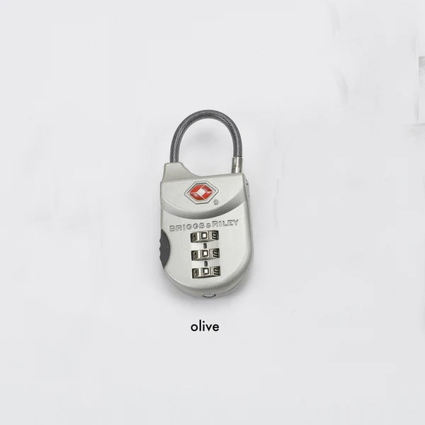 Briggs & Riley Locks Olive Briggs & Riley TSA Cable Luggage Lock (Metal)