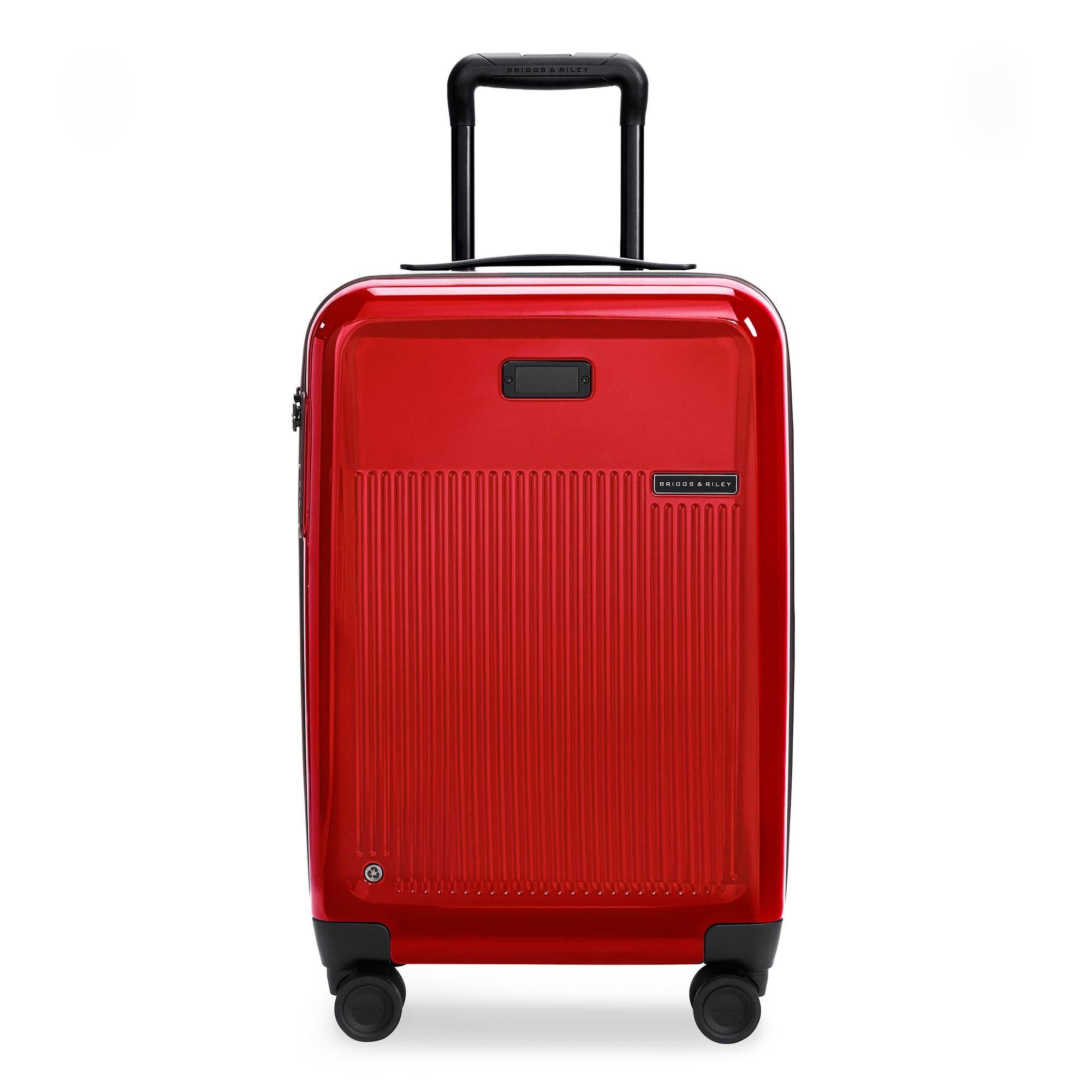 Briggs & Riley Luggage Glossy Ruby Briggs & Riley Sympatico 3.0 Essential Carry-On Expandable Spinner Luggage