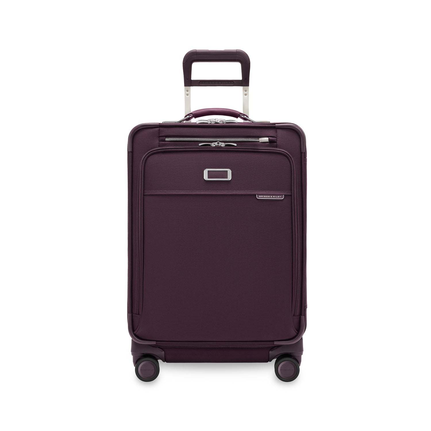 Briggs & Riley Luggage Plum Briggs & Riley Baseline Compact Checked Medium Expandable Spinner Luggage