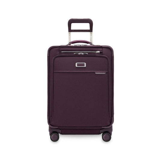 Briggs & Riley Luggage Plum Briggs & Riley Baseline Compact Checked Medium Expandable Spinner Luggage