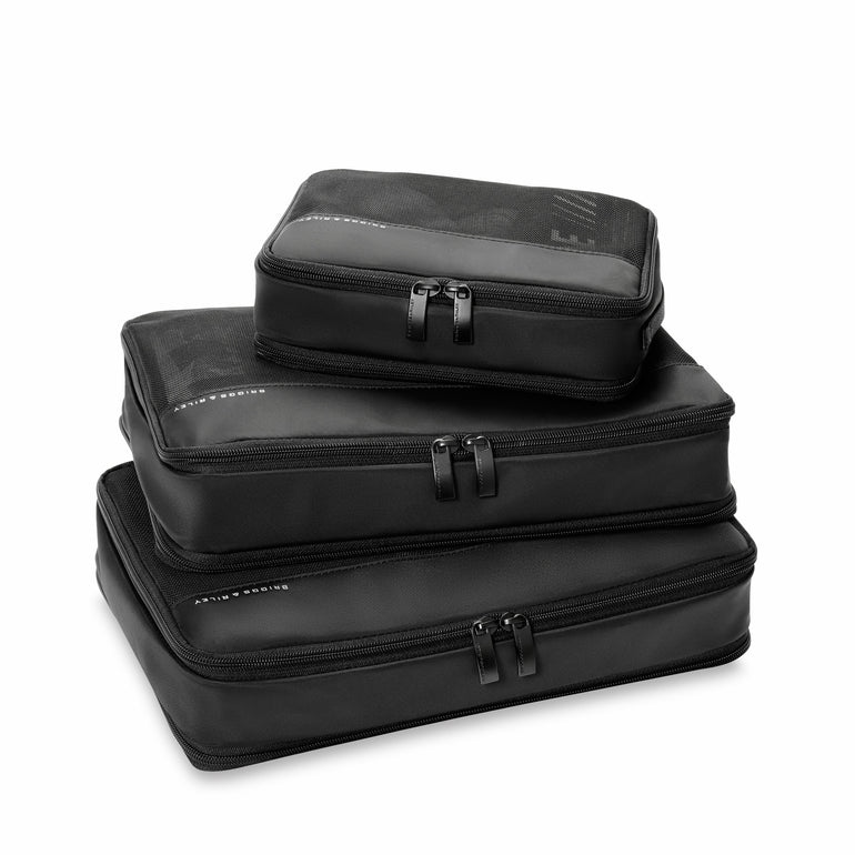 Briggs & Riley Travel Accessories Black Briggs & Riley Travel Essentials Carry On Packing Cube Set