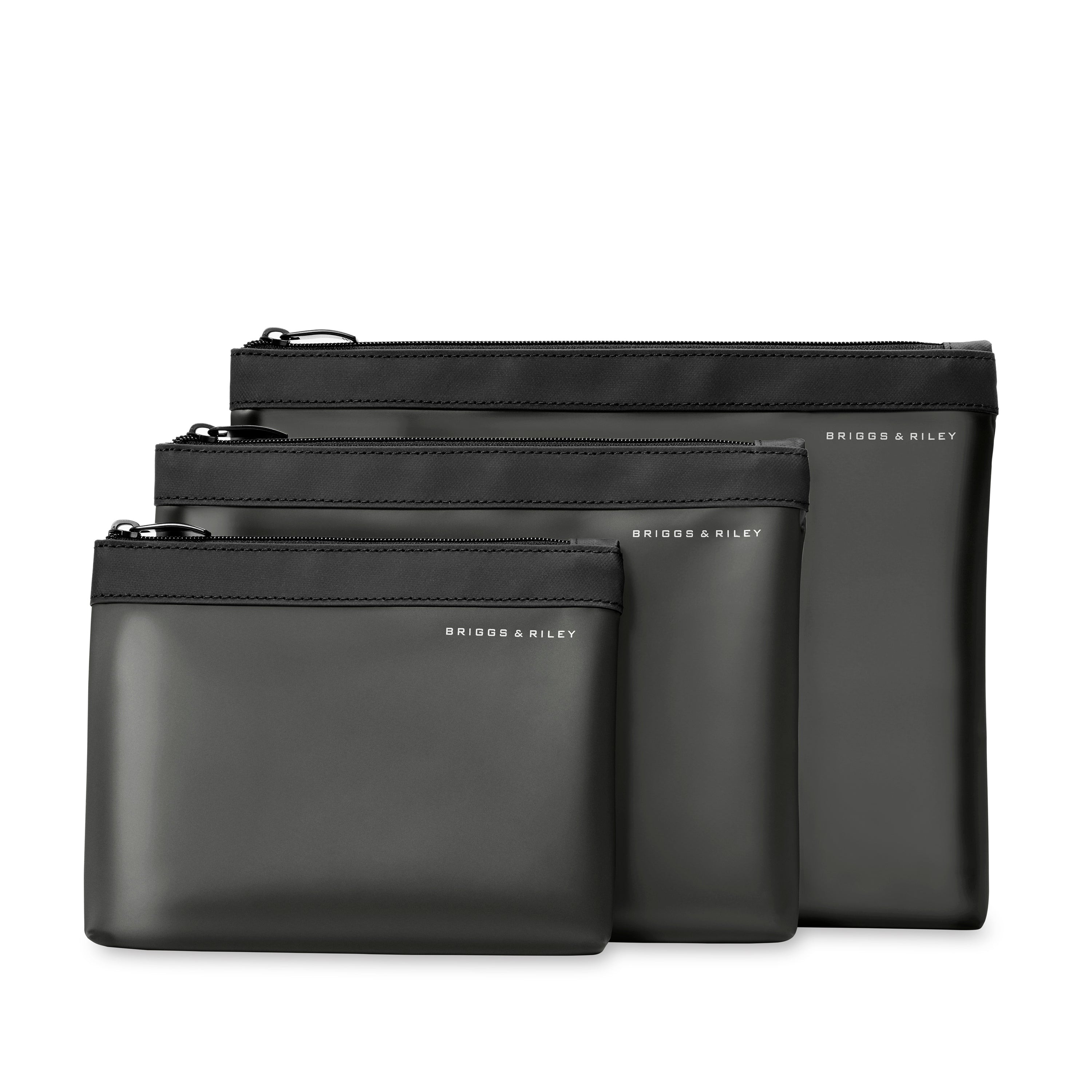 Briggs & Riley Travel Accessories Black Briggs & Riley Travel Essentials Translucent Pouch Set