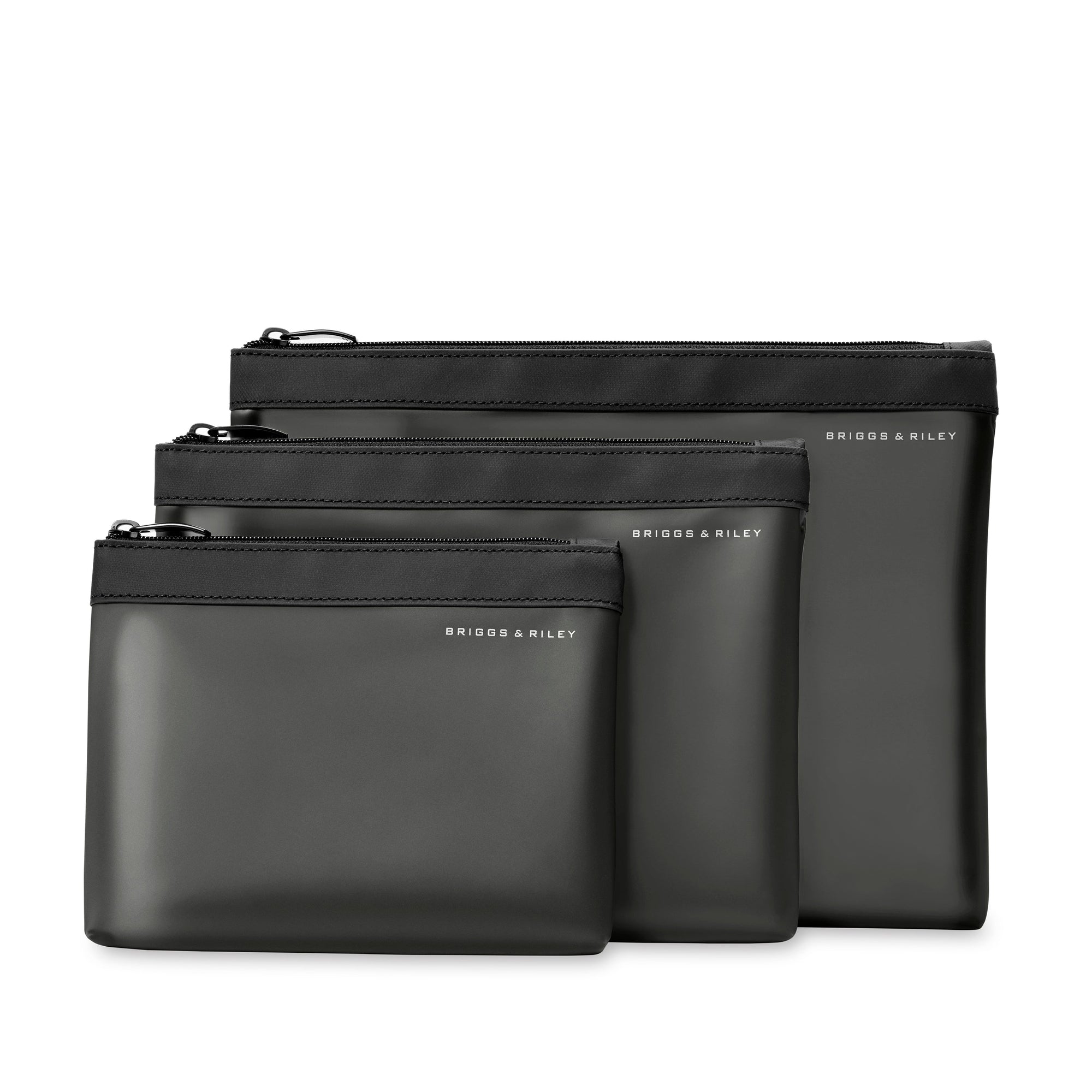 Briggs & Riley Travel Accessories Black Briggs & Riley Travel Essentials Translucent Pouch Set